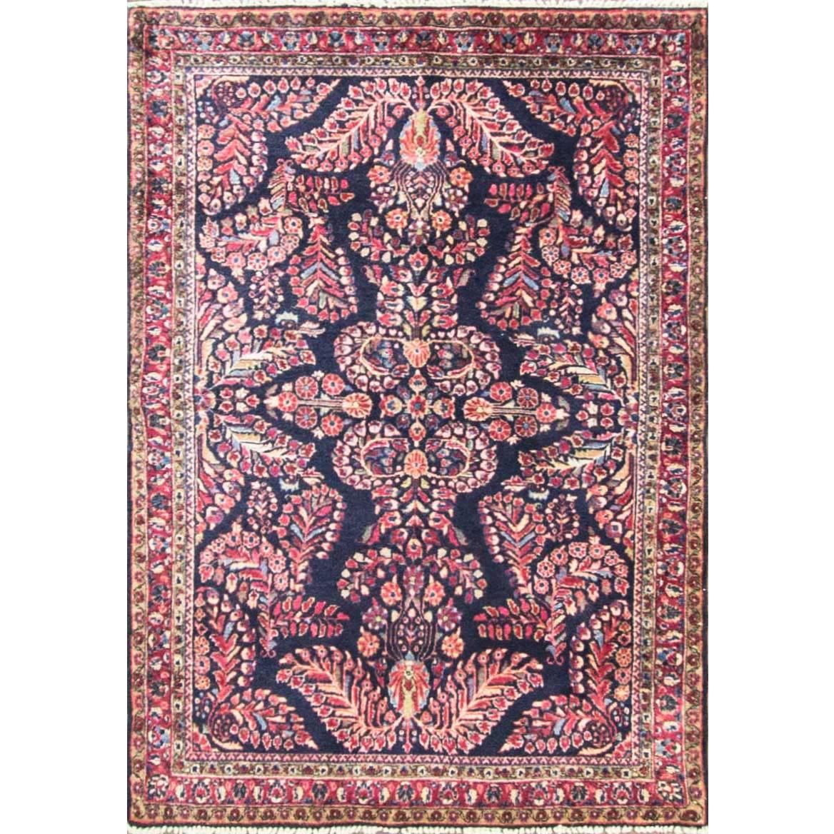 Antique Persian Mohajeran Sarouk Rug For Sale