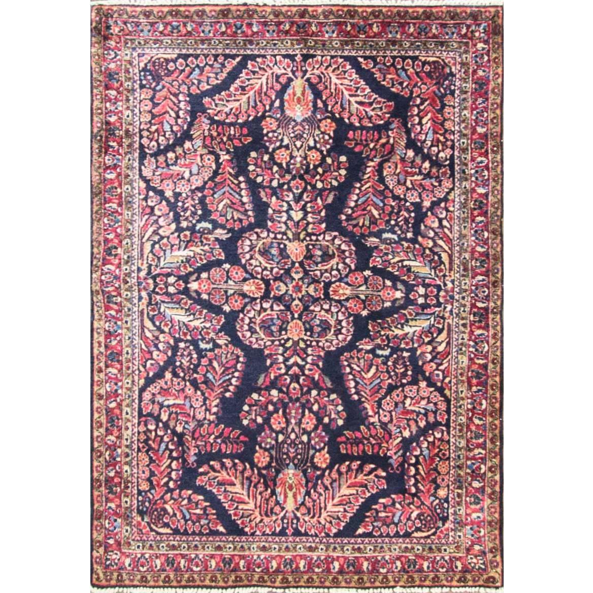 Antique Persian Mohajeran Sarouk Rug