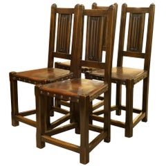Set of Four 19th Century Oak Chairs