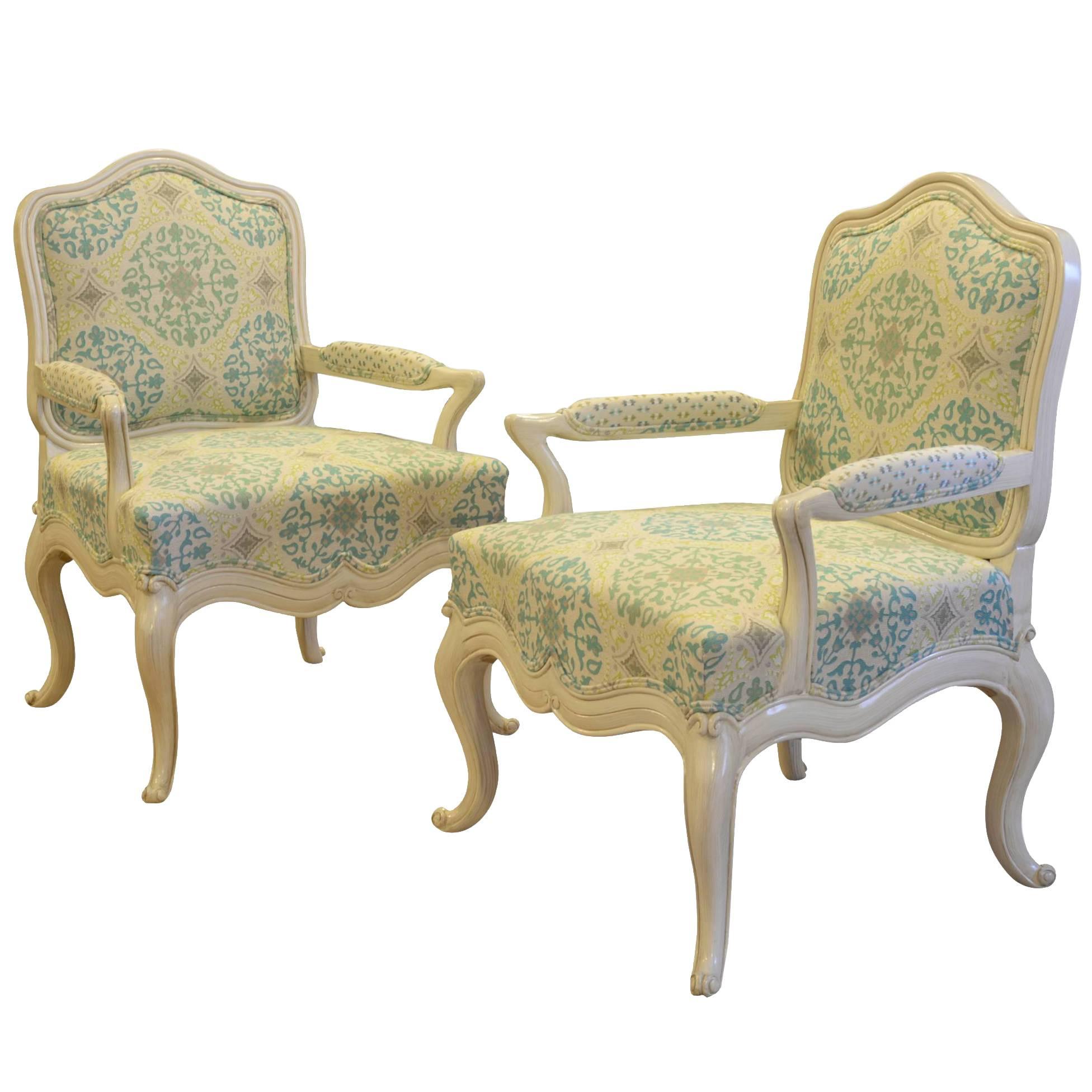 Pair of 20th Century Painted Armchair