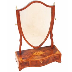 Antique Mahogany Dressing Table Mirror