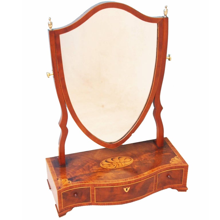 Antique Mahogany Dressing Table Mirror at 1stDibs