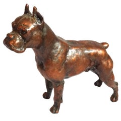 Jan Allen a.k.a Elisabeth Anne Philbrick Hall Sculptural Figure of a Boxer