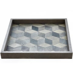 'GEO' Shagreen Tray, Shagreen Marquetry by Christina Z Antonio