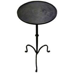 Contemporary Steel Small Side or Cocktail Table