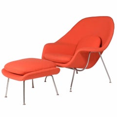 Vintage Womb Chair and Ottoman Eero Saarinen for Knoll