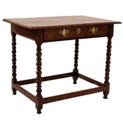 Charles II Tavern Table in Chestnut or Elm, England, circa 1680 6