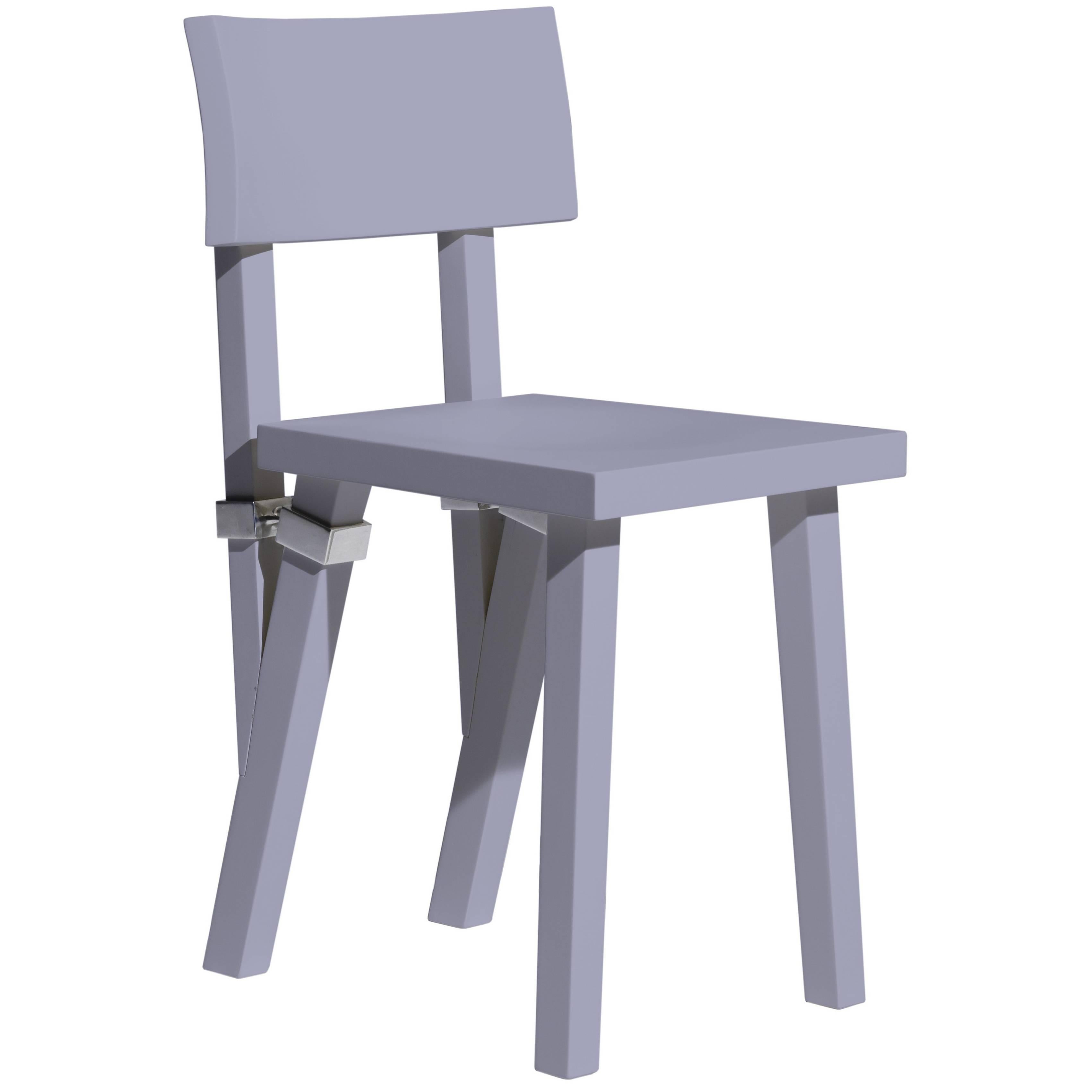 ""Torquemada" Matt lackierter Stuhl aus strukturierter Buche von Philippe Starck für Driade