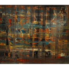 Abstract Painting on Aluminium by artist Paulden Evans, 1939