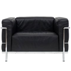 Le Corbusier LC3 Poltrona Lounge Chair Schwarz
