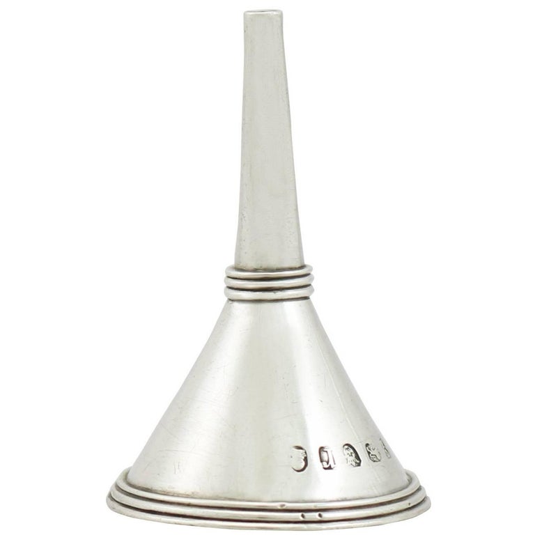 1790s Antique Sterling Silver Funnel For Sale at 1stdibs
