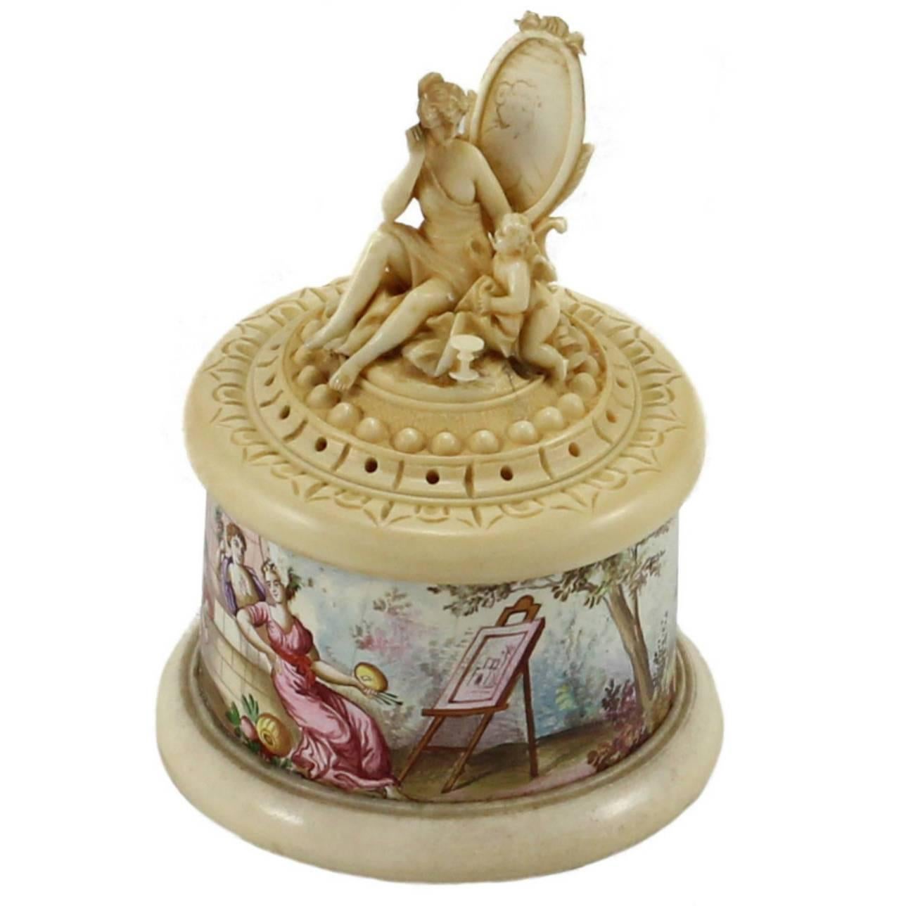 18th Century Austrian Carved Ivory Box