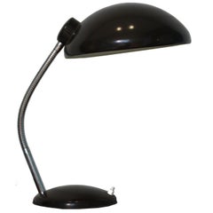 Vintage Dark Brown Bauhaus Desk Lamp, 1960s