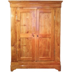 19th Century Biedermeier Cherrywood Wardrobe from Germany