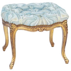 19th Century Louis XV Giltwood Bench