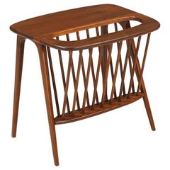 Arthur Umanoff Magazine Rack Side Table for Washington Woodcraft