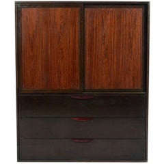 Tall Rosewood Chest of Drawers designed by Harvey Probber