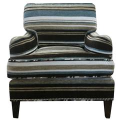 Art Deco Lounge Chair with Mohair Upholstery 4