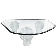 Stunning Lucite Coffee Table in the Style of Charles Hollis Jones