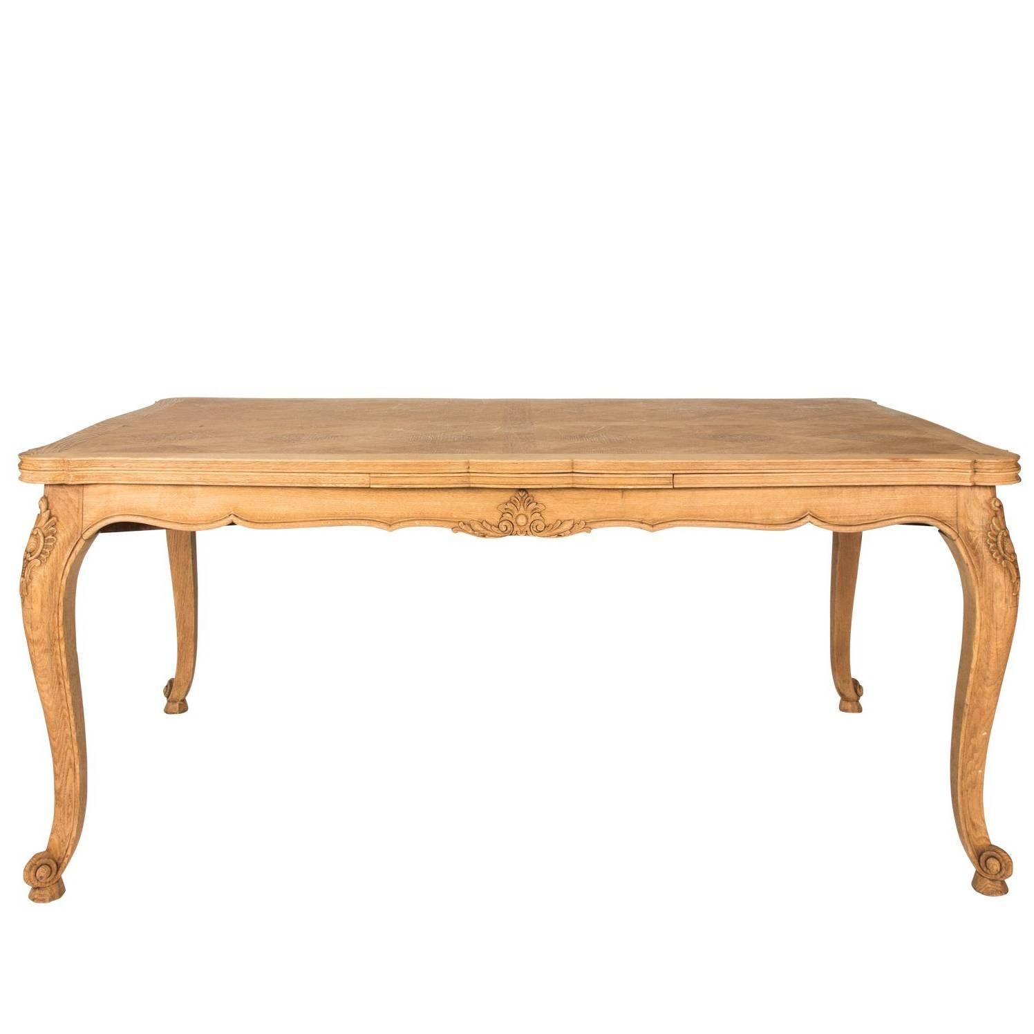 Bleached Oak Dining Table For Sale