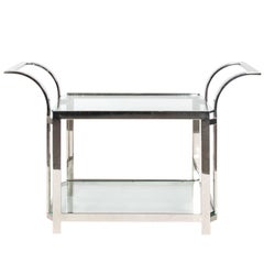 Chrome Bar Cart Vintage Chrome Bar Cart