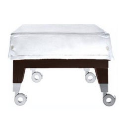 "Neoz" Castored Mahogany Ottoman Designed by Philippe Starck for Driade