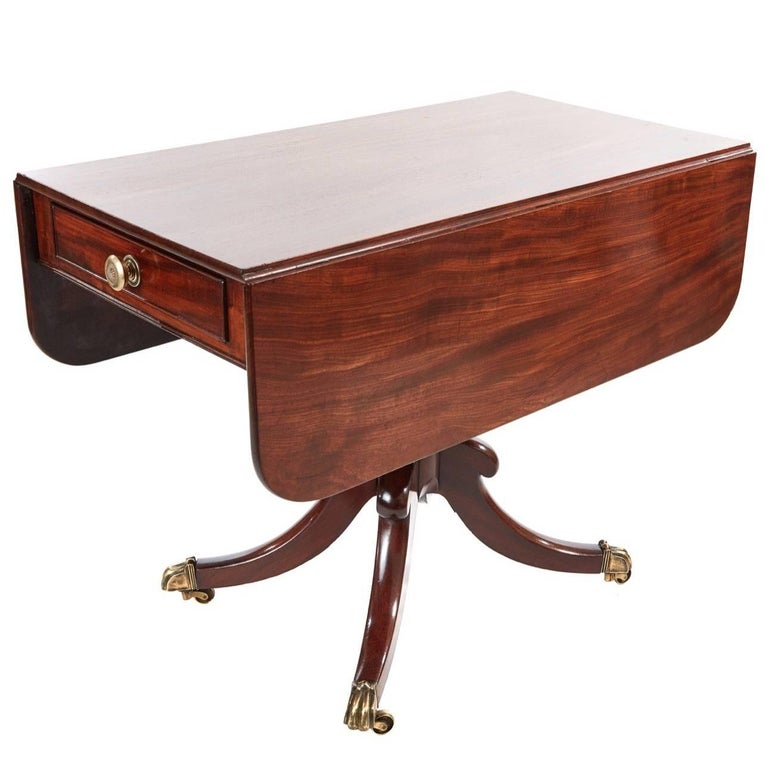Regency Mahogany Pembroke Dining Table For At 1stdibs Regency Mahogany Pembroke Table