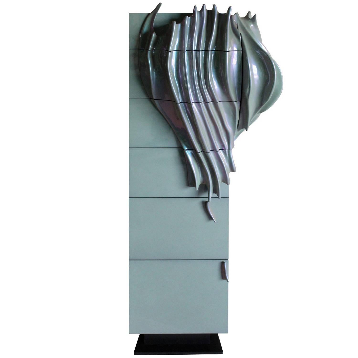 Armoire à tiroirs « Algae » en édition limitée d'Egli Design en vente