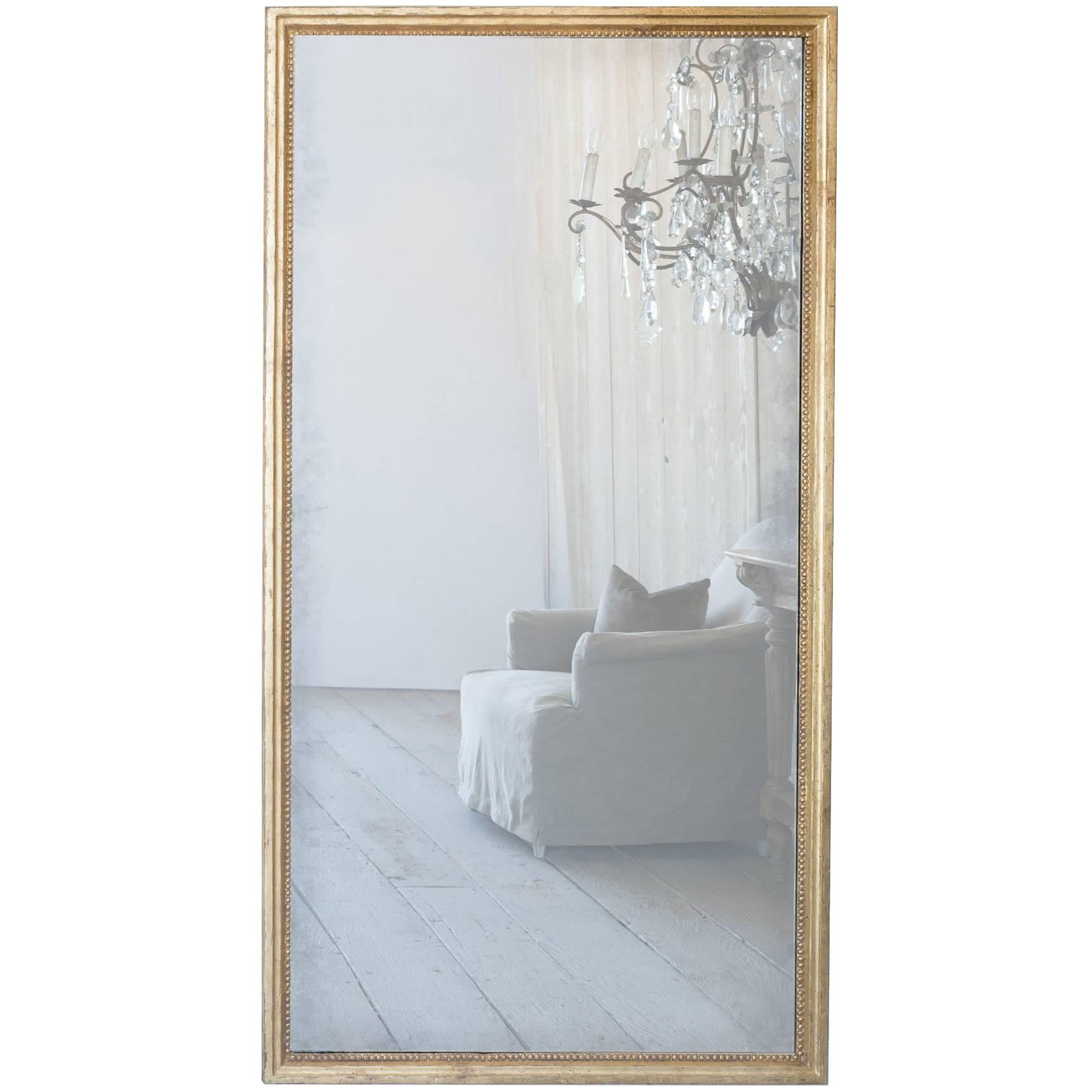 Eloquence® Grande Eugenie Panel Mirror in Toasted Almond and Gold For Sale