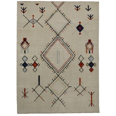 New Contemporary Moroccan Style Rug with Ski Chalet and Mountain Cabin Style