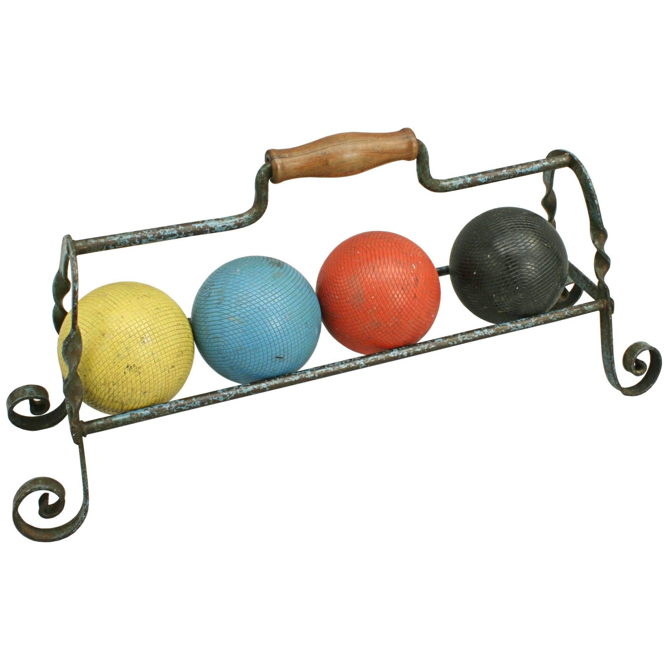 Croquet Balls on Stand at 1stDibs