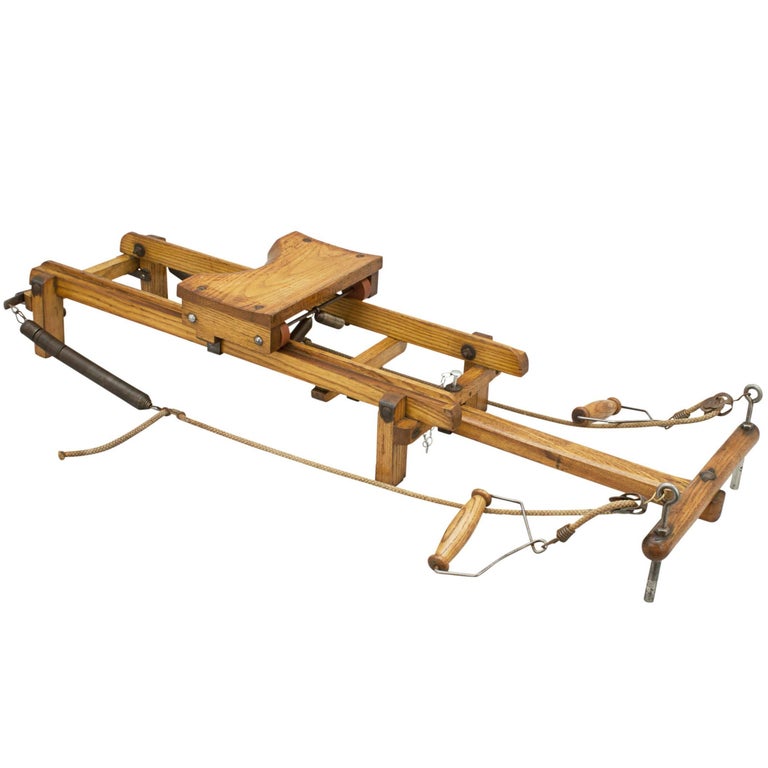 Vintage Wooden Rowing Machine at 1stDibs
