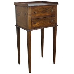 Small Antique Walnut Galleried Side Table