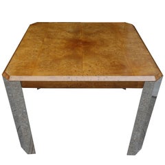 Midcentury Leon Rosen for Pace Collection Burl Wood Table