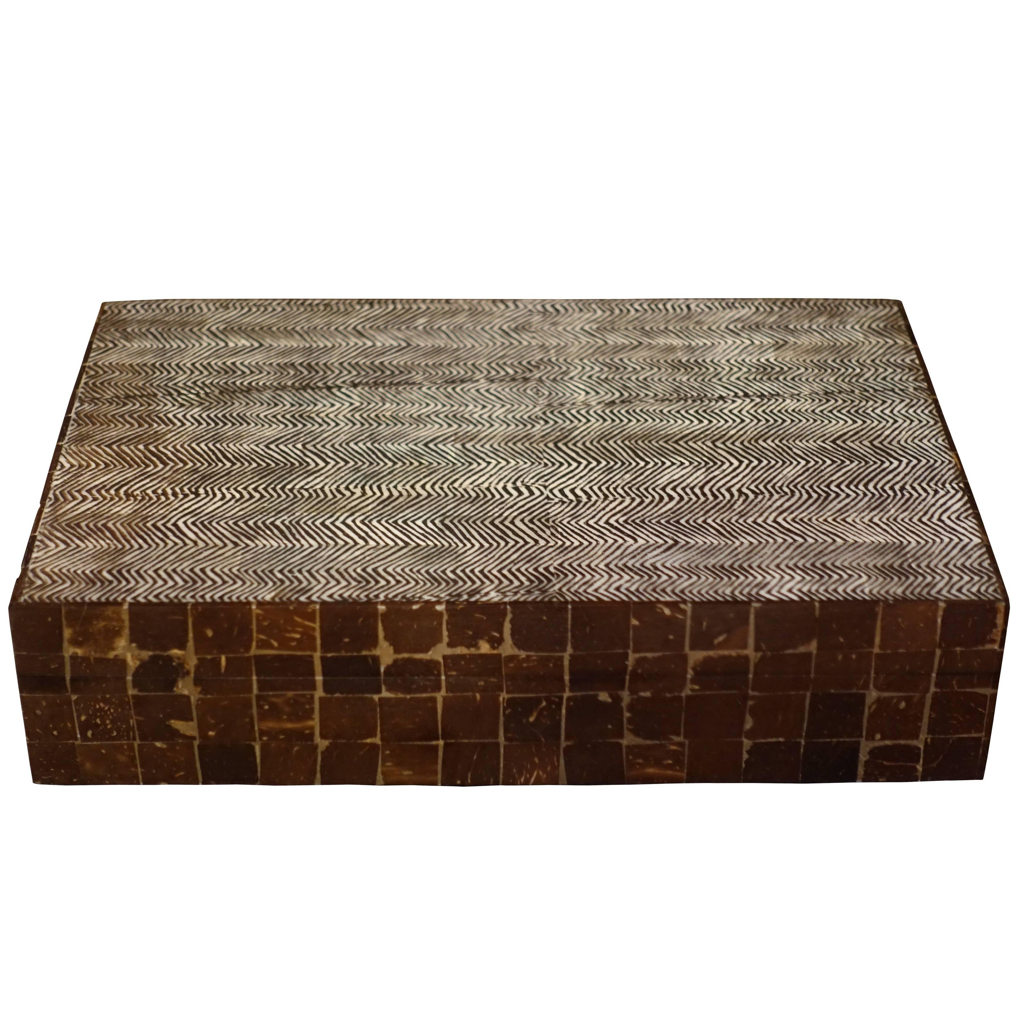 Herringbone Design Box, Indonesia, Contemporary