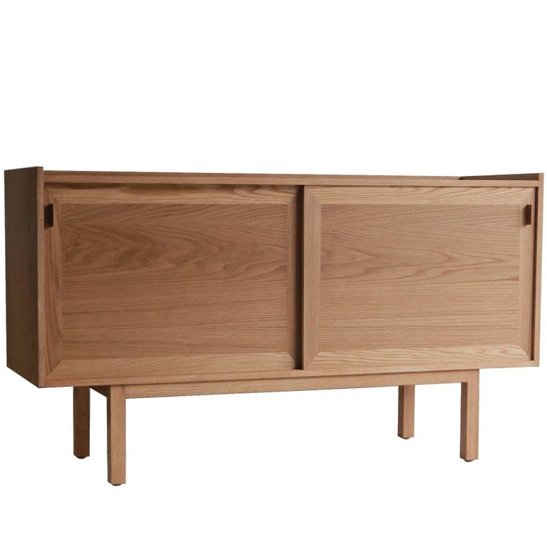 NK Collection White Oak Purist Credenza at 1stDibs