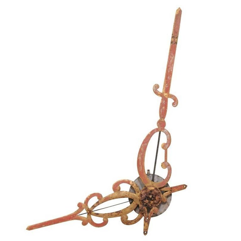 Unique French 19th Century Large Sized Clock Hands For Sale at 1stdibs