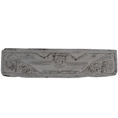 19th Century French Carved Wood Plaque