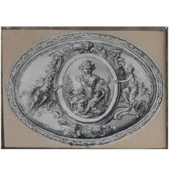 Watercolor Design for Snuff Box Cover, French, 18th Century