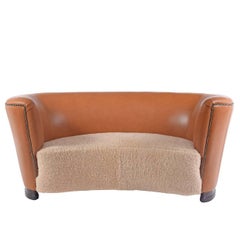 1940s Danish Free-Form Settee