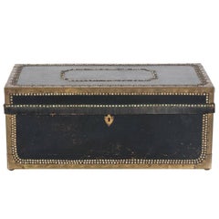 1900s Black Steamer Trunk