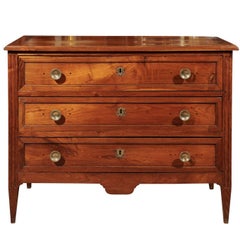 French Directoire Elm Commode, circa 1800