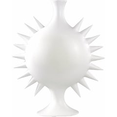 White Spikey Vase, France, Contemporary