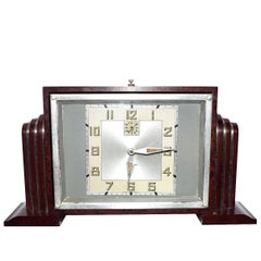 French Bakelite Art Deco Clock by Bayard