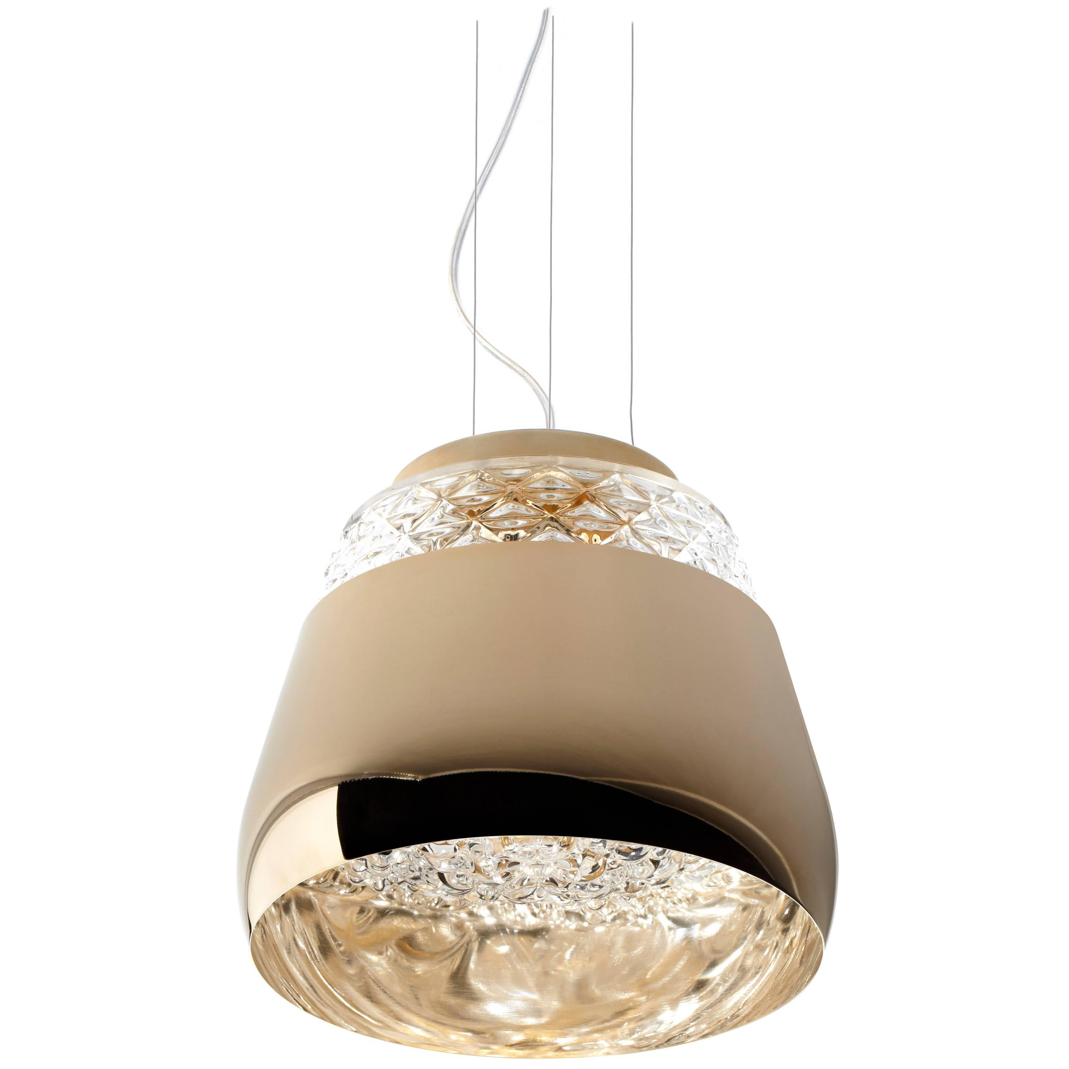 Moooi Valentine Large Suspension Fixture in Black, White, Gold or Chrome For Sale