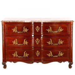 Regence Chinoiserie Marble-Top Commode