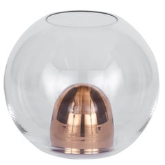 Flower Bullet Vase Clear Glass 