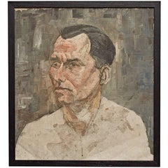 Framed Modernist Portrait, circa 1930s