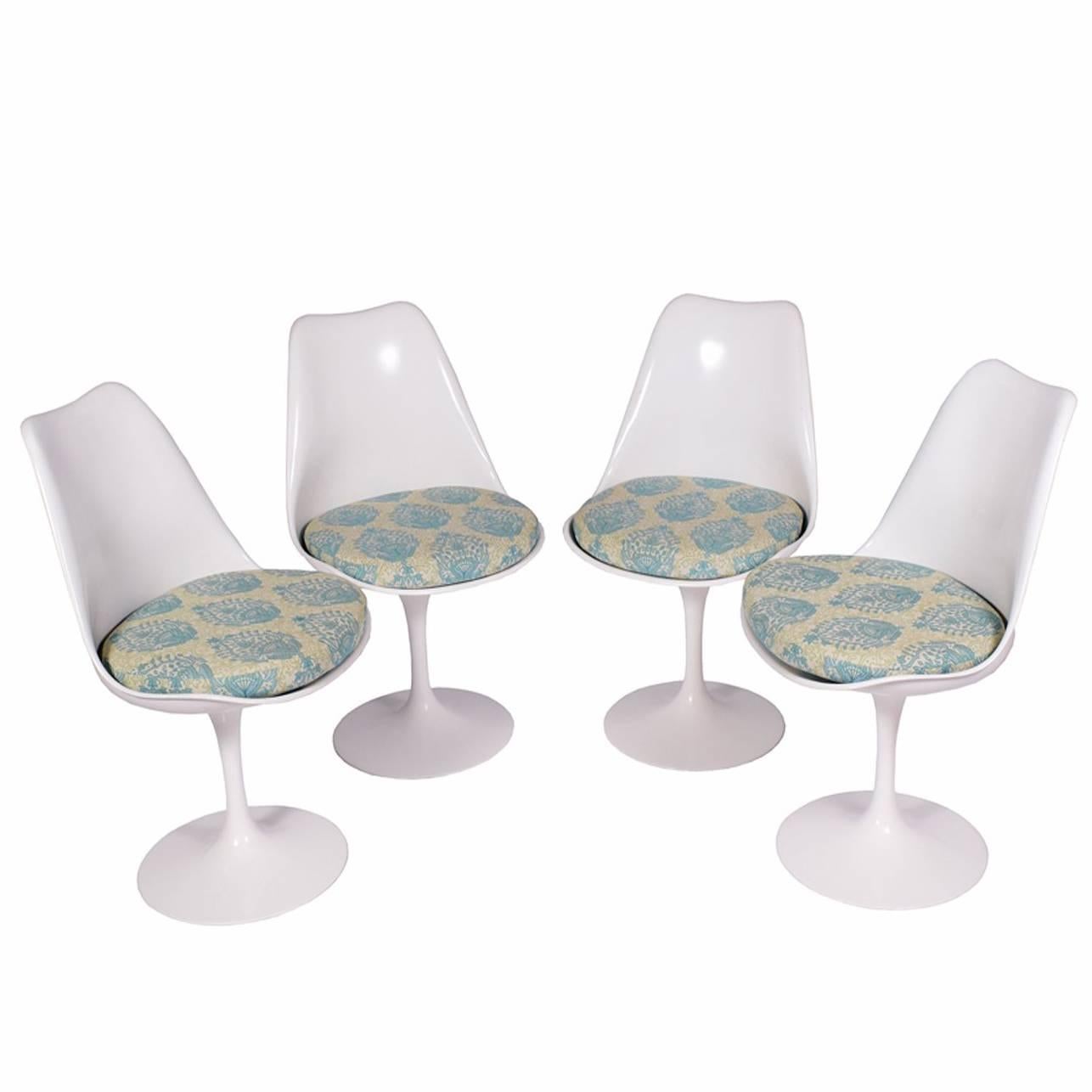 Set of Four "Tulip" Side Chairs by Eero Saarinen for Knoll Studio