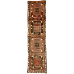 Vintage Turkish Oushak Runner with Modern Style